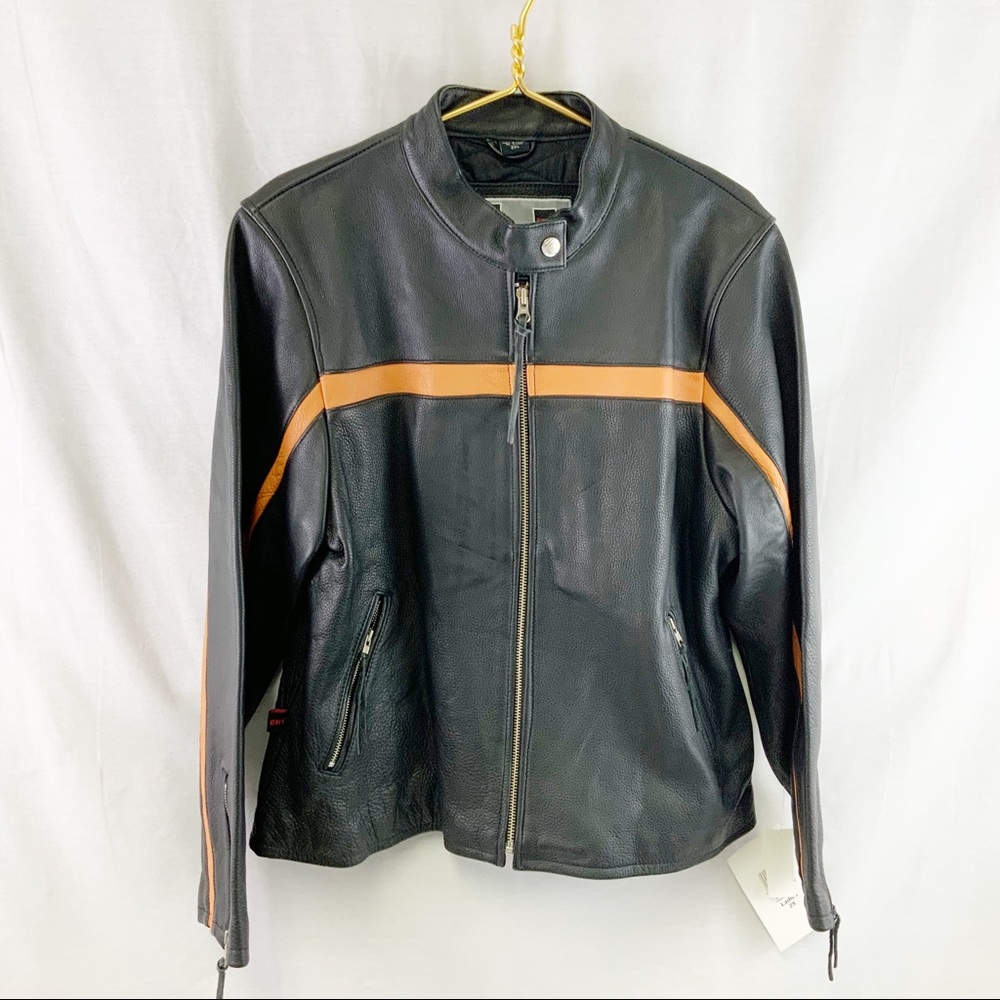 EVEL KNIEVEL Leather Moto Jacket - Womens …